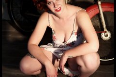 Moped Girl Ginger Marilyn